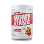 Per4m Whey Hydrate 900G Raspberry Peach Flavour - Front of Tub