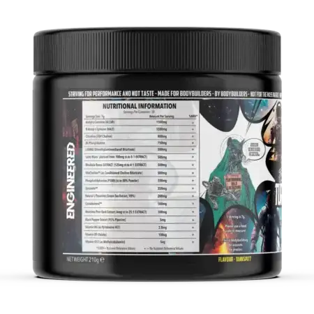 Engineered Muscle Turbdodrive Stage 2 Nutrition Panel