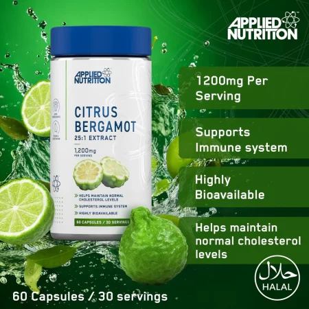 Applied Nutrition Citrus Bergamot Benefits Infographic