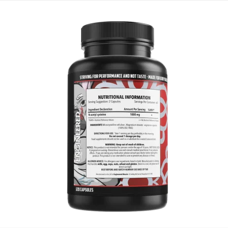 Engineered Muscle NAC- Nutritional Info