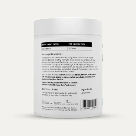 Conteh Sports L-GLUTAMINE 500g Nutritional Information