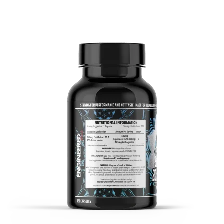 Engineered Muscle Bilberry-extract- Nutrition Panel