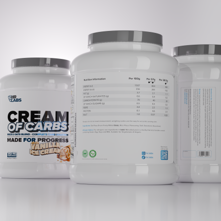 HR Labs Cream of Carbs -Vanilla Ice Cream - Nutritional Information