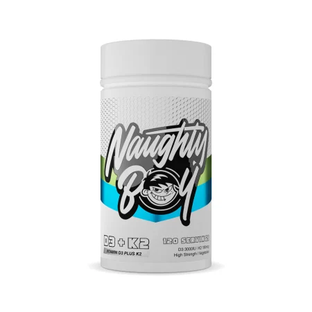 Naughty Boy Lifestyle Vitamin D3 & K2- Front of Tub