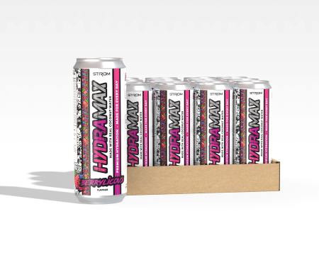 Strom HydraMAX 500ml Berrylicious Pack of 12 Cans