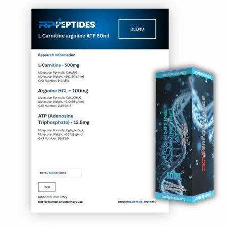 RP L-Carnitine -Arginine_ATP_612.5mg_per_ml x 50ml - Research Only