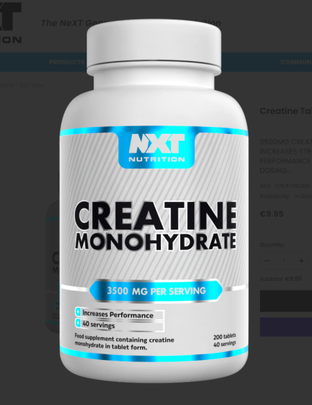 NXT Nutrition Creatine Capsules